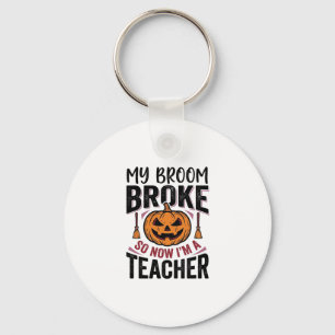Porte-clés Drôle de professeur d'Halloween Balai Cassa Concep