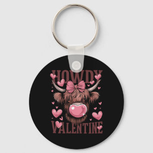 Porte-clés Drôle de salutation de la Saint-Valentin Vache Amo