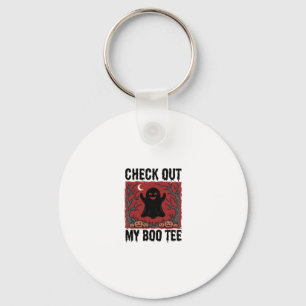 Porte-clés Drôle de tee-shirt fantôme de Halloween vintage ve