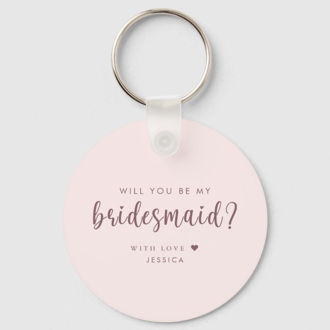 Porte-clés Drôle Demande de témoin de mariage pour toi (Verso)