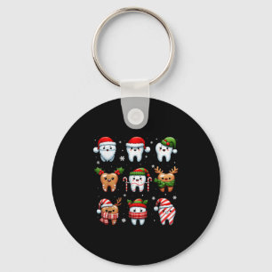 Porte-clés Drôle Dental Noël Dents mignon Squ Dentist