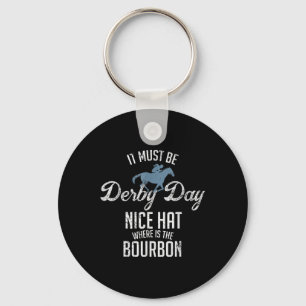 Porte-clés Drôle Derby Day Et Mint Juleps Horse Racing