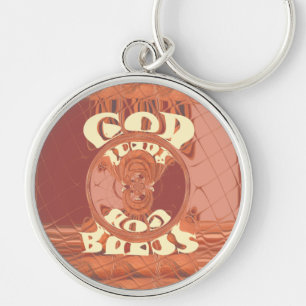 Porte-clés Drôle Dieu vous bénit Golden kenya Hakuna Matata G