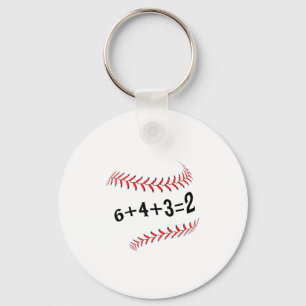 Porte-clés Drôle Dit Baseball 6+4+3=2 Double Play Softball