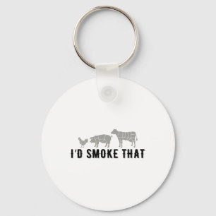 Porte-clés Drôle Dit Que Je Fumerais Ce Bbq Joke Party Amusan