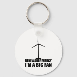 Porte-clés Drôle énergie renouvelable De l'environnement Cool