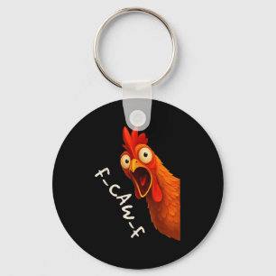 Porte-clés Drôle F-caw-f poulet Fcawf coq Halloween Bird