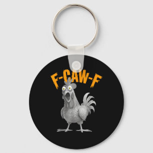 Porte-clés Drôle F Caw F Poulet Style Rétro Classique
