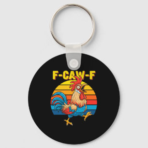 Porte-clés Drôle F Poule F Cri F Coq Pun Retro Cl