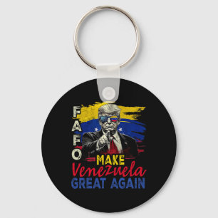 Porte-clés Drôle Fafo Trump Venezuela Super Encore