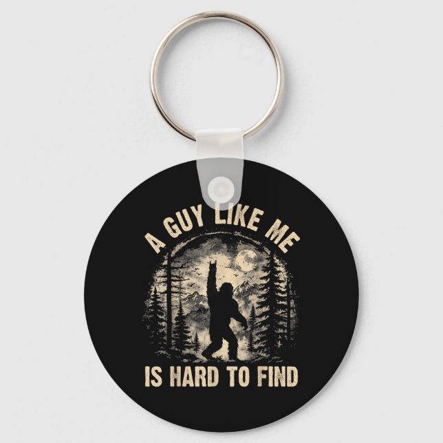 Porte-clés Drôle Grand Pied Rock Un Mec Comme est Difficile à (Recto)