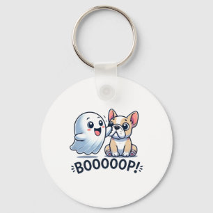 Porte-clés Drôle Halloween Ghost French Bulldog Boop Easy Laz