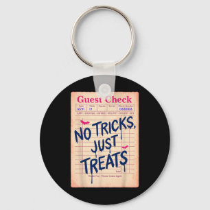Porte-clés Drôle Halloween Guest Check No Tricks