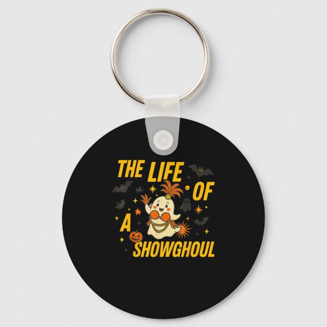 Porte-clés Drôle Halloween Showghoul Costume Fantôme Desi (Recto)