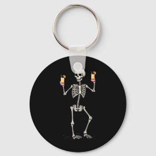 Porte-clés Drôle Halloween Squelette Boire Tequila Sunrise