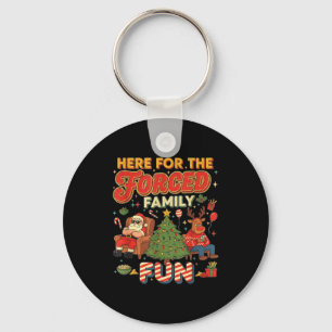 Porte-clés Drôle ici pour le Père Noël de Noël de plaisir fam