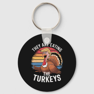 Porte-clés Drôle Ils Mangent Les Dindons Thanksgiving Hum