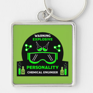 Porte-clés Drôle Ingénieur Chimique Cadeaux