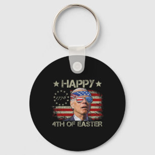 Porte-clés Drôle Joe Biden 4 juillet Joyeux 4ème de Pâques Ét