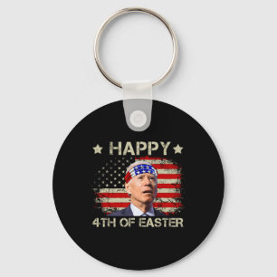 Porte-clés Drôle Joe Biden 4 juillet Joyeux 4ème de Pâques Ét