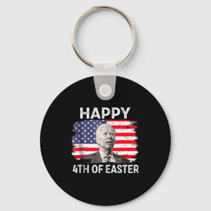 Porte-clés Drôle Joe Biden Joyeux 4 juillet Confus Pâques