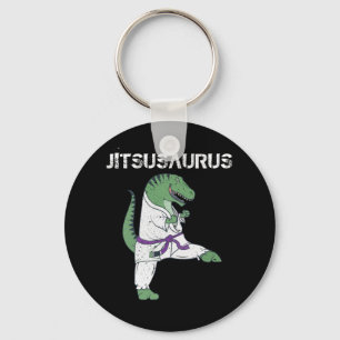 Porte-clés Drôle Jujitsu, T-Rex Jiu Jitsu Cadeaux de ceintur