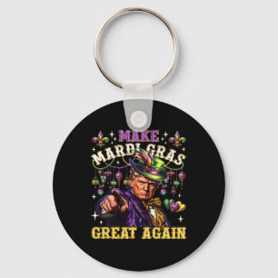 Porte-clés Drôle Mardi Gras Donald Trump Mardi Gras Américain