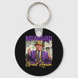Porte-clés Drôle Mardi Gras Donald Trump Mardi Gras Américain