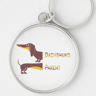 Porte-clés Drôle mignon dachshund pour parent chien long