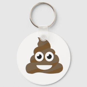 Porte-clés Drôle mignon Poop Emoji