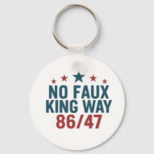 Porte-clés Drôle No Faux King Way 86 47 4 juillet