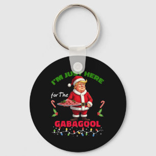 Porte-clés Drôle Noël Trump Je suis juste ici pour le Gabago