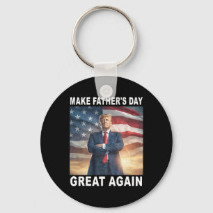 Porte-clés Drôle Papa Trump Fait Fête Des Pères Grande Encore