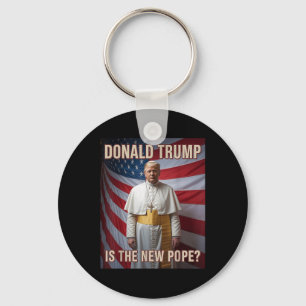 Porte-clés Drôle Pape & ; Président Donald Trump, Catholiq
