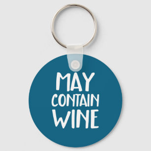 Porte-clés Drôle peut contenir du vin 