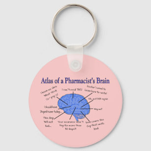Porte-clés Drôle pharmacien des cadeaux de cerveau