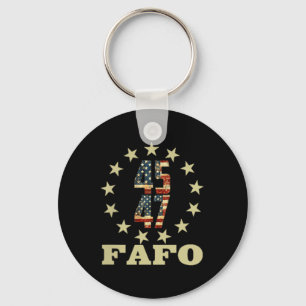 Porte-clés Drôle Photo Fafo Trump