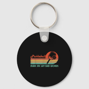Porte-clés Drôle Pickleball Me Fait Dire Mauvais Mots Pickleb