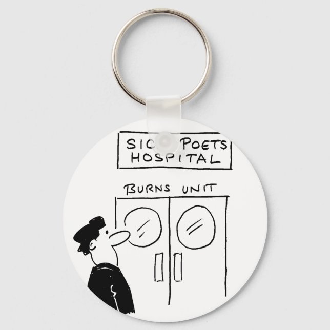 Porte-clés Drôle Poet Hospital Cartoon (Recto)