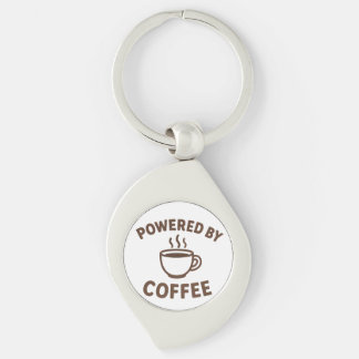 Porte-clés Drôle Porte - clé de café - "Powered by Coffee"