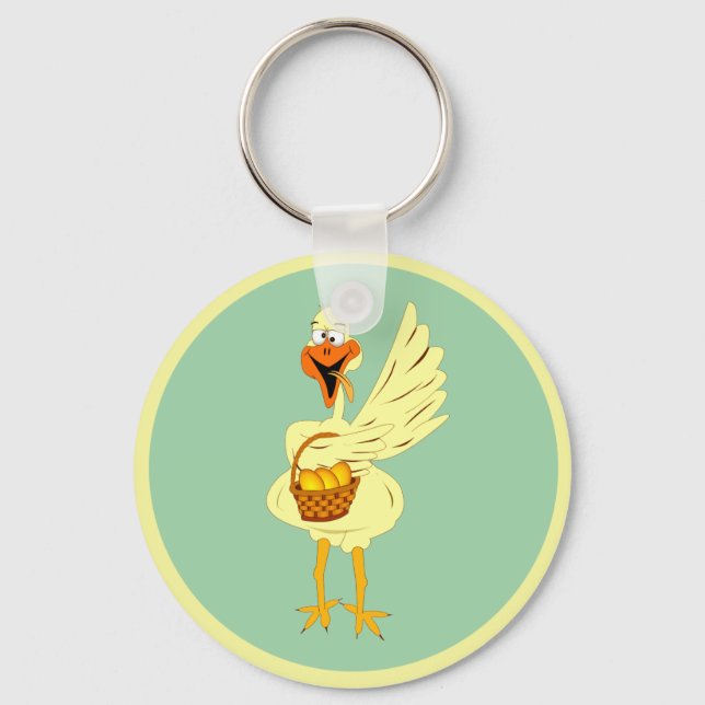 Porte-clés Drôle Porte - clé d'oie de Pâques (Recto)