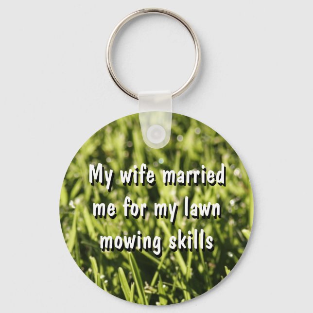 Porte-clés Drôle Porte - clés de tonte de pelouse (Recto)