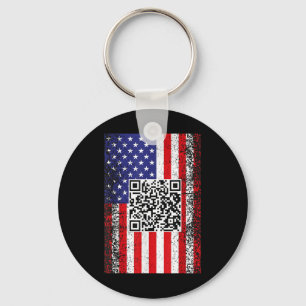 Porte-clés Drôle président Qr Trump Code Danse