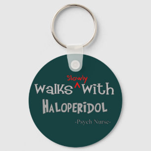 Porte-clés Drôle Psych Infirmière Cadfts