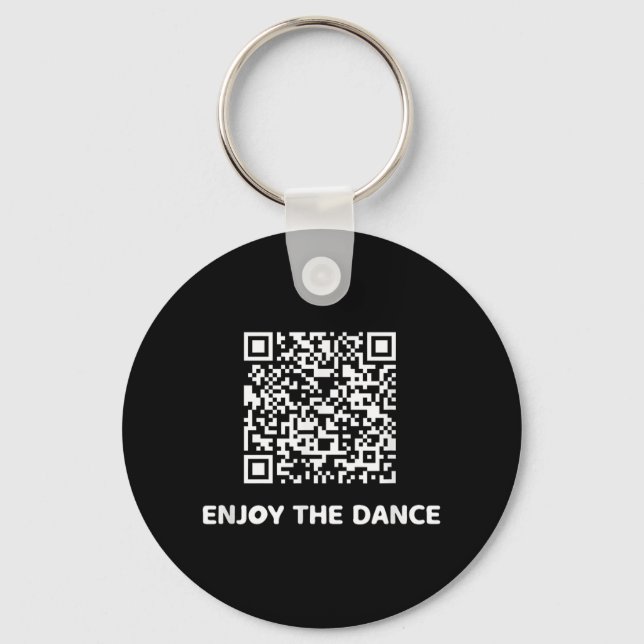 Porte-clés Drôle Qr Trump Danser Code interactif (Recto)