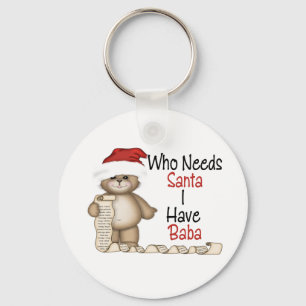 Porte-clés Drôle qui a besoin du baba de Père Noël
