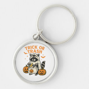 Porte-clés Drôle Raccoon Trick ou Trash Halloween
