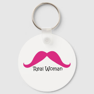 Porte-clés Drôle rose et noir vraies femmes Mustache