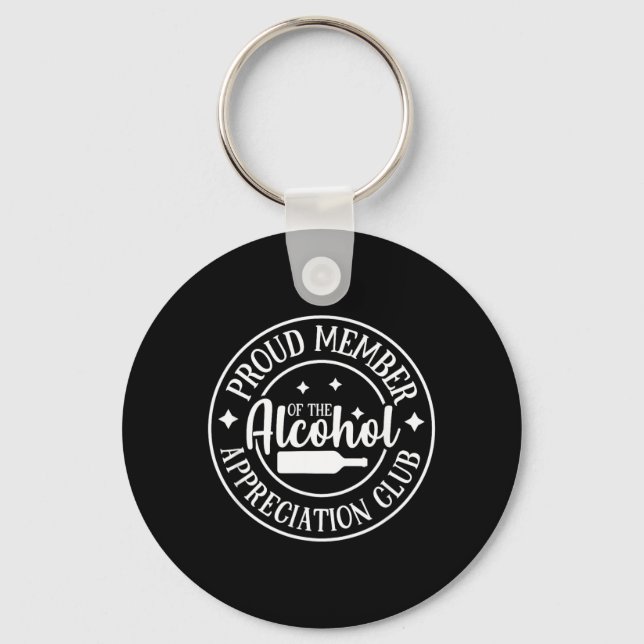 Porte-clés Drôle Sarcasme Boire Alcool Choquant (Recto)