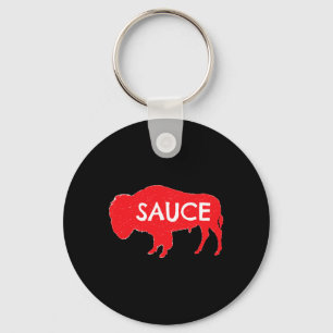 Porte-clés Drôle Sauce Buffalo Graphiste Ailes Chaudes Épicée